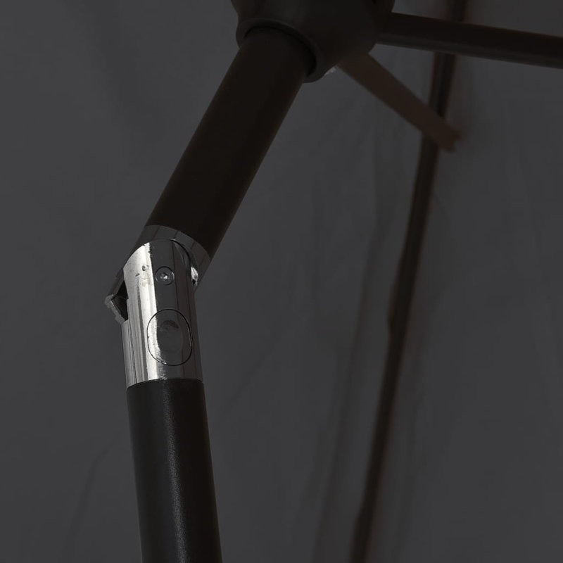 Parasol de marché Kylander, Noir