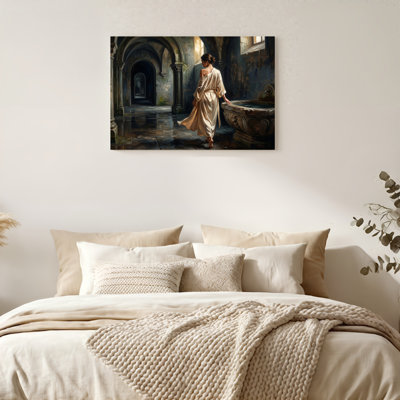«Gallery Wrap», art mural sur toile pour le salon, la chambre à coucher, le bureau ou le vestibule - décoration murale décorative avec romance classique