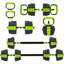 Ensemble d'haltères réglables 6 en 1, ensemble de poids libres 66 lb, vert