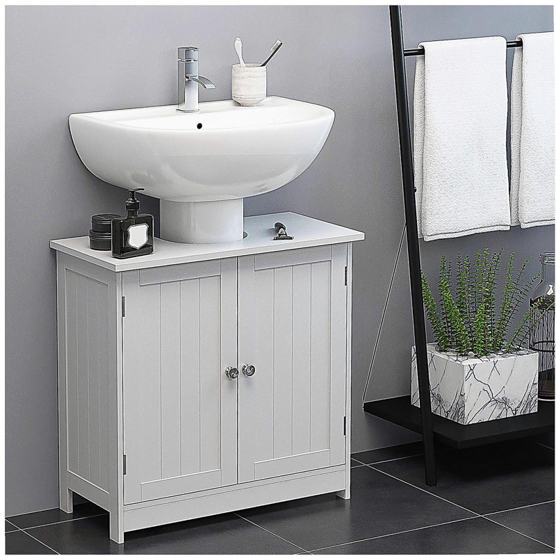 Meuble-lavabo sur pied 24 po - Blanc