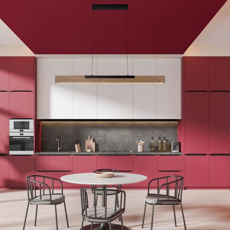 Antoniu 1 - Light Walnut LED Kitchen Island Pendant