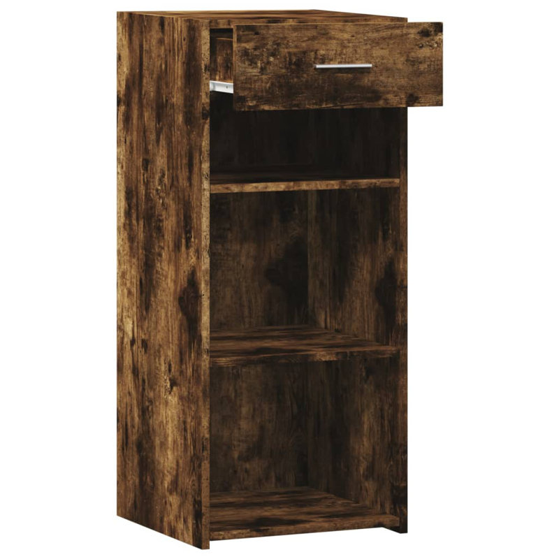 Alphanso 45cm Sideboard, 93cm H x 40cm W x 42.5cm D, Smoked oak