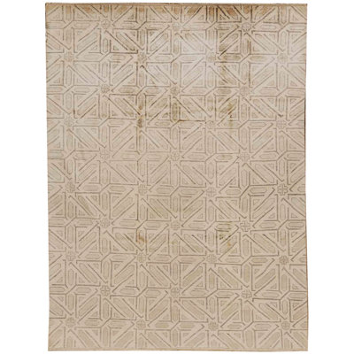 Silk Geometric Area Rug