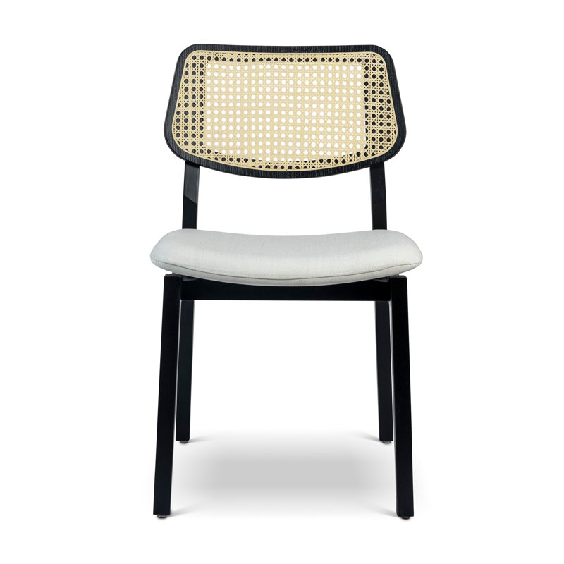 Chaise Adalay Cane, Albâtre / cadre Ebano
