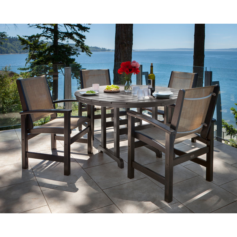 Ensemble repas 5 pièces POLYWOOD, Noir
