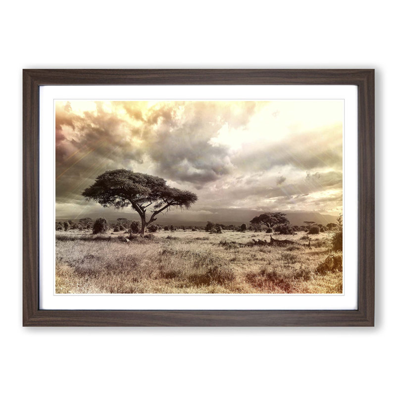 Single Picture Frame Print, Walnut