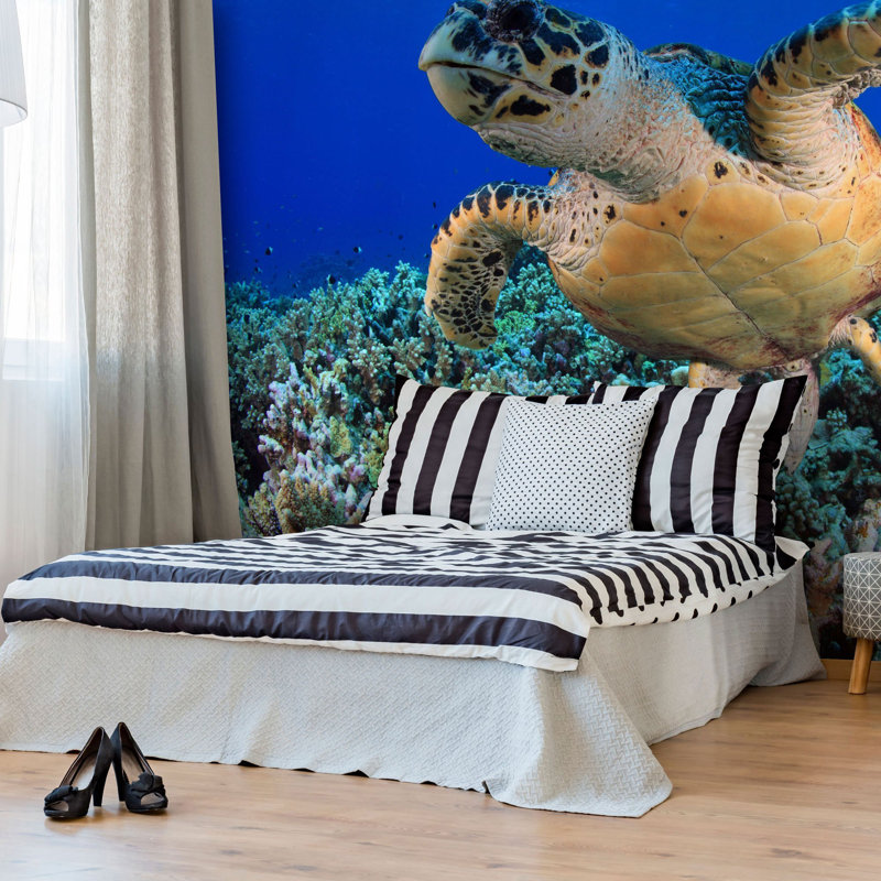 Panneau de papier peint Conti Turtle, L 100,08 po x l 96 po