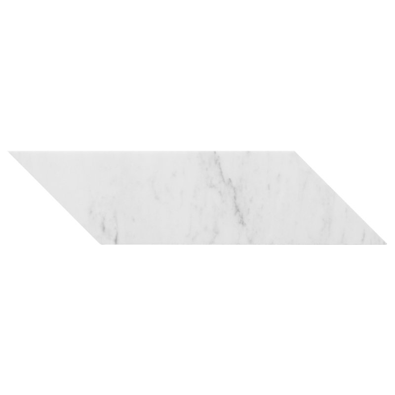 Carrara 3x12 Honed Marble Floor and Wall Tile, 2.95" W x 11.96" D, Honed