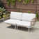 2-piece Patio Free Combination Cushioned Sectional Sofa Set