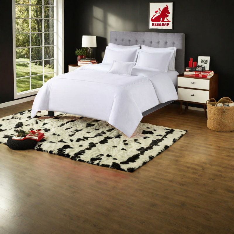 Ensembles de literie en coton luxueux, très grand style californien brodé