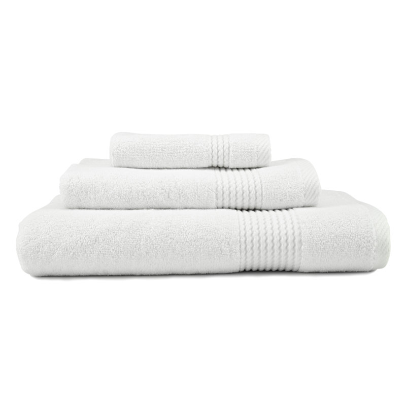 Ensemble de serviettes 3 pièces Adlena, Blanc