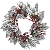 Faux Berry 24'' Wreath