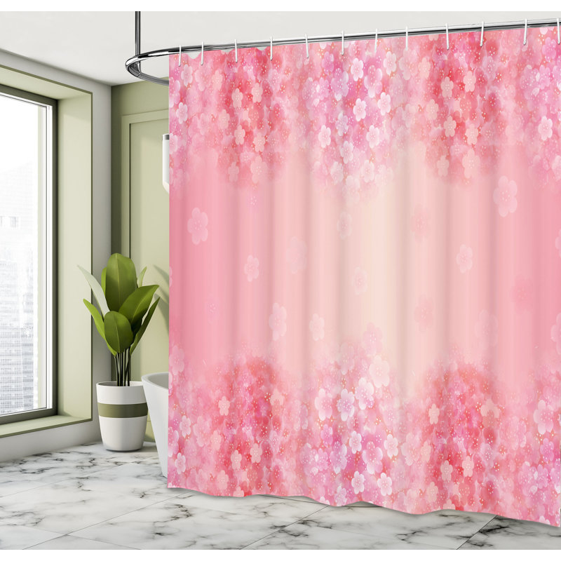 Shower Curtain with Hooks Included, 84"H x 69"W