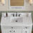43'' Bathroom Vanity Top with Sink and Faucet Holes-100150918