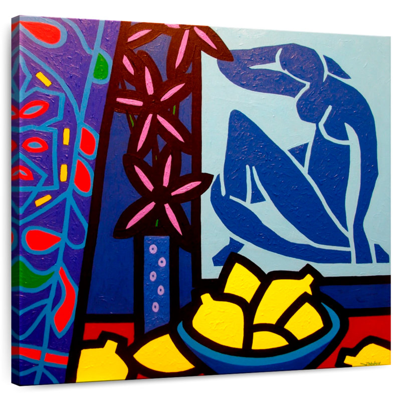 Yarlin Hommage à Matisse II, H 24 po x l 24 po