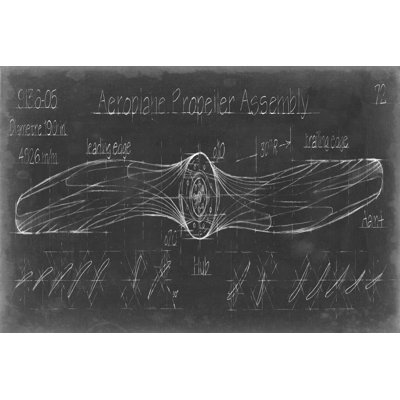 Propeller Diagram by Ethan Harper - Wrapped Canvas Print