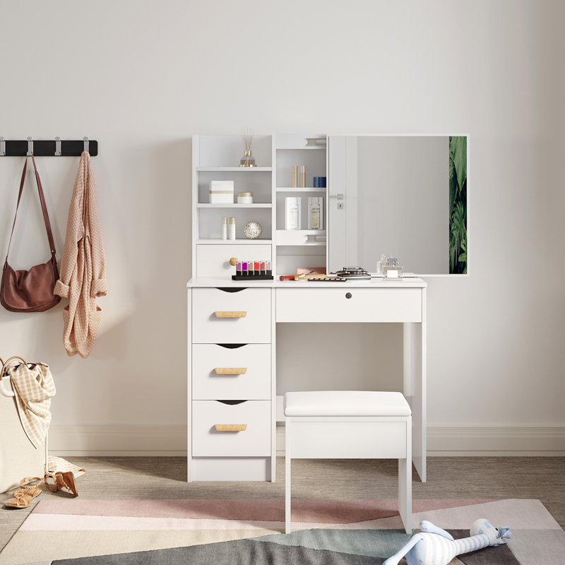 Sidni Dressing Table with Mirror
