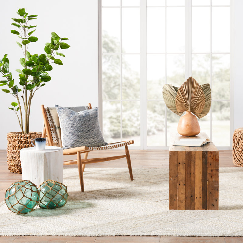 Dawes Natural Trellis Ivory Area Rug (5'X8'), Round 8'