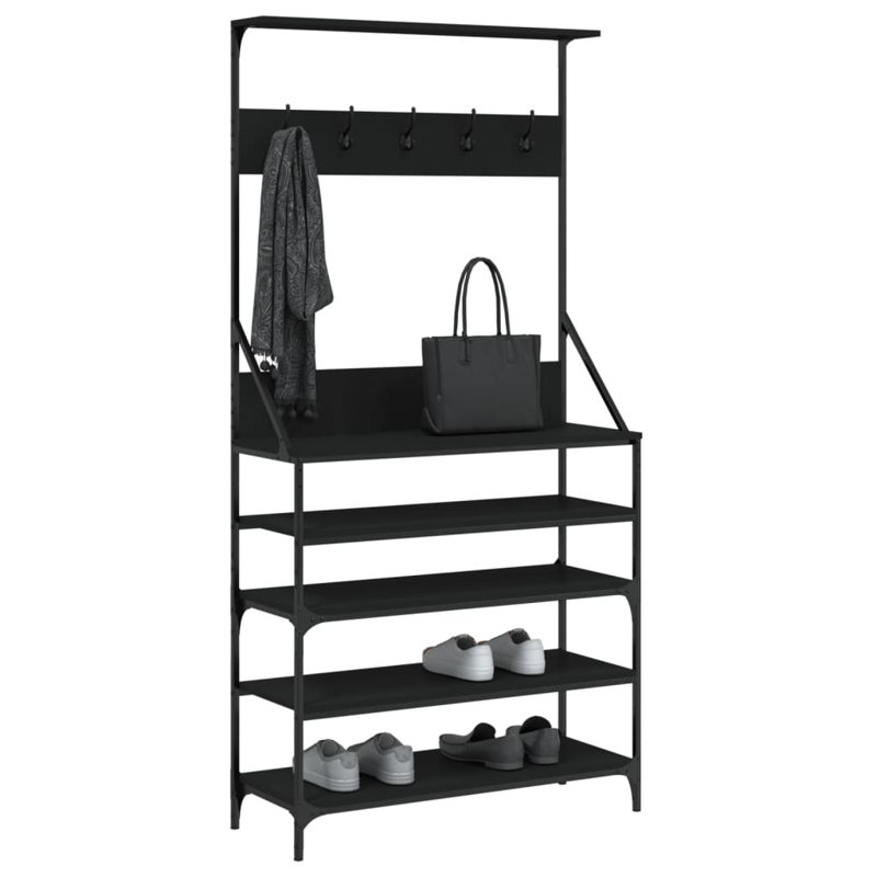 Adylinn 90cm Clothing Rack, Black