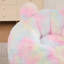 Pouf en fausse fourrure en forme de chat de 106 cm de large, fauteuil de sol confortable pour la lecture et les jeux, avec coussin pour la queue, idéal pour le salon et la chambre.-200756432