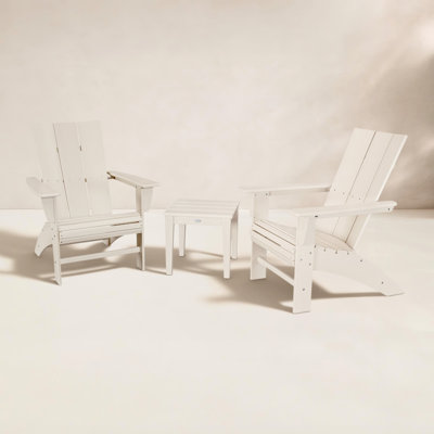 POLYWOOD® Modern Adirondack 2-Person Patio Seating Group