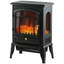 Foyer électrique chauffant 22 po, 3 flammes réalistes, réglable en chaleur, portable, 750 W / 1 500 W, noir, solution de chauffage puissant polyvalente