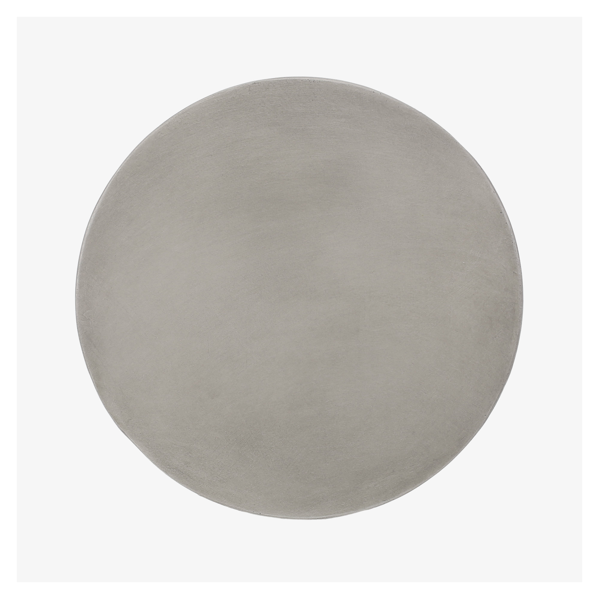 Sayle 18" Stone/Concrete Outdoor Side Table, Gray