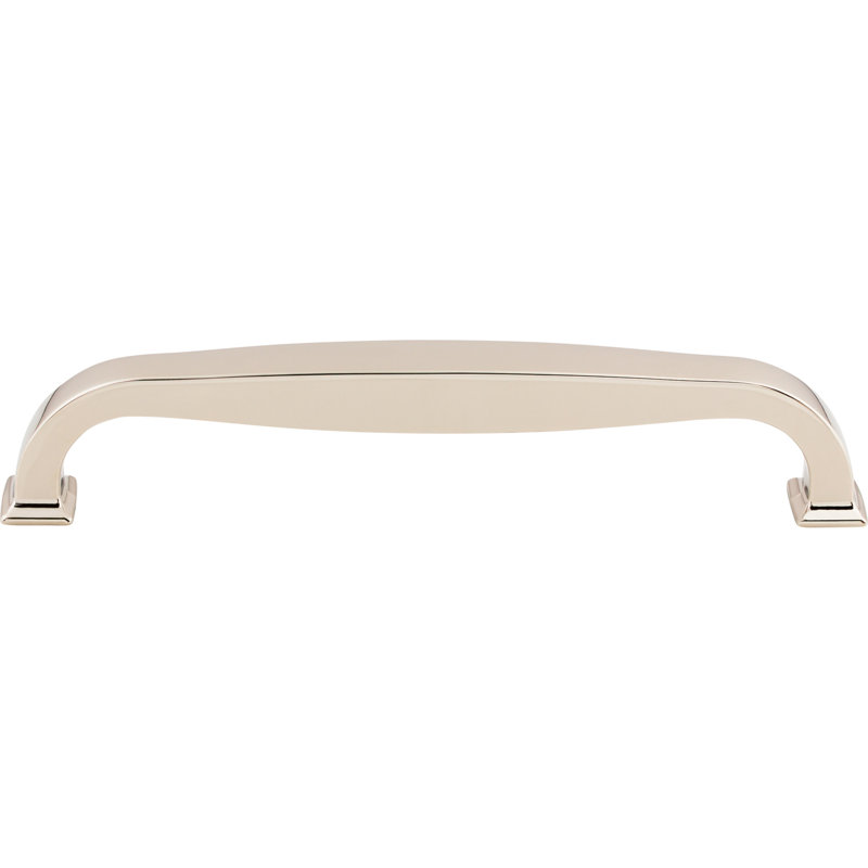 Contour Appliance Pull, Polished Nickel, 8" Center to Center