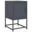 Aujah 36cm W Steel Bedside Table-536426980
