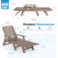 Chaise longue d'extérieur inclinable en PEHD -2020307046