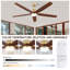 132cm Ceiling Fan with LED Lights