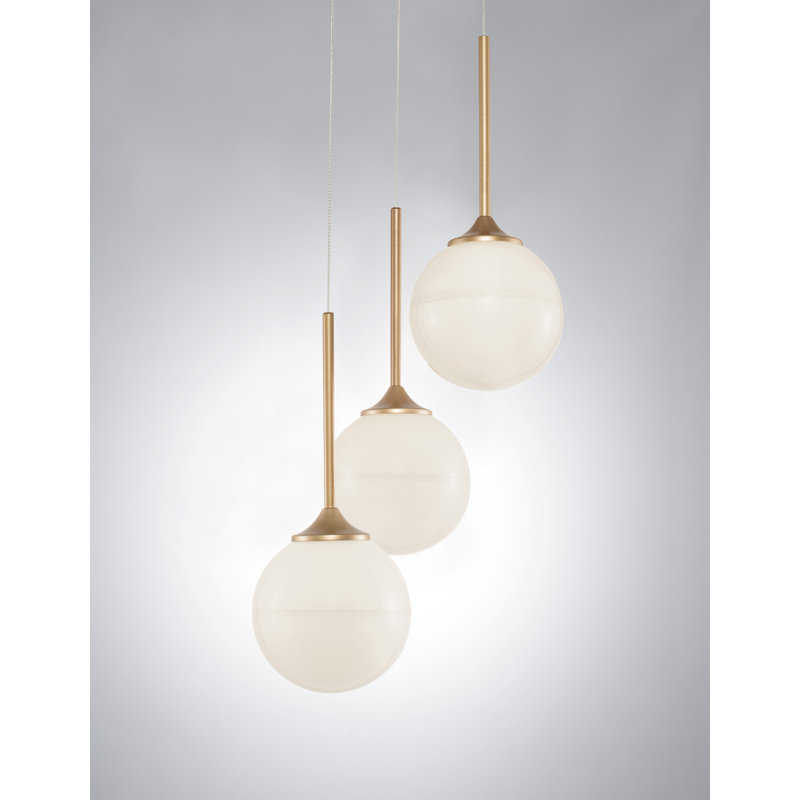 3 - Light Gold Cluster Pendant