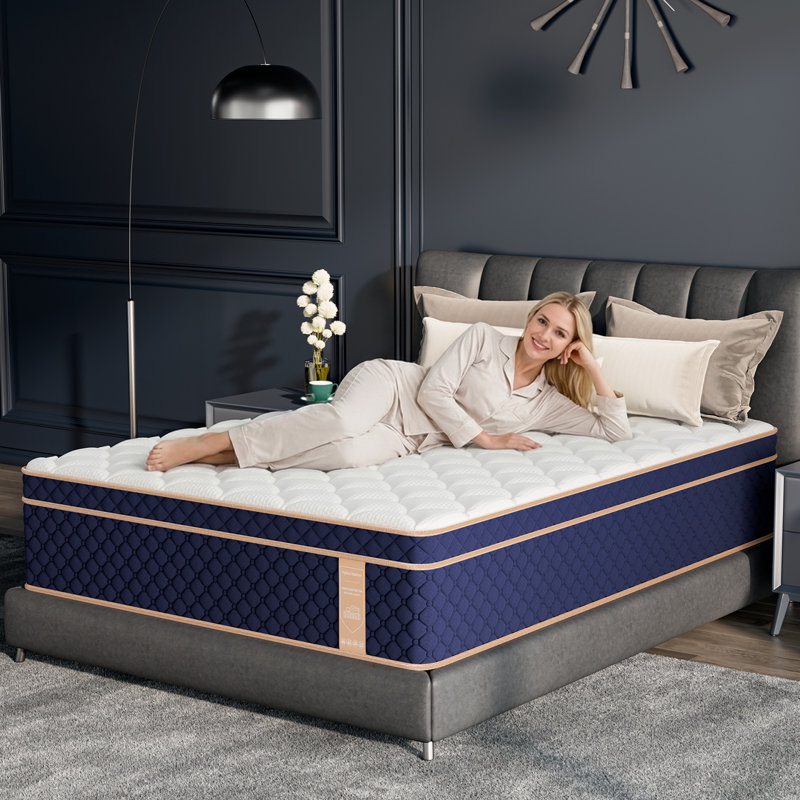 Medium Firm Gel Memory Foam Hybrid Pocket Spring Mattress in a Box, Pressure Relief, Motion Isolation, Full, 12"