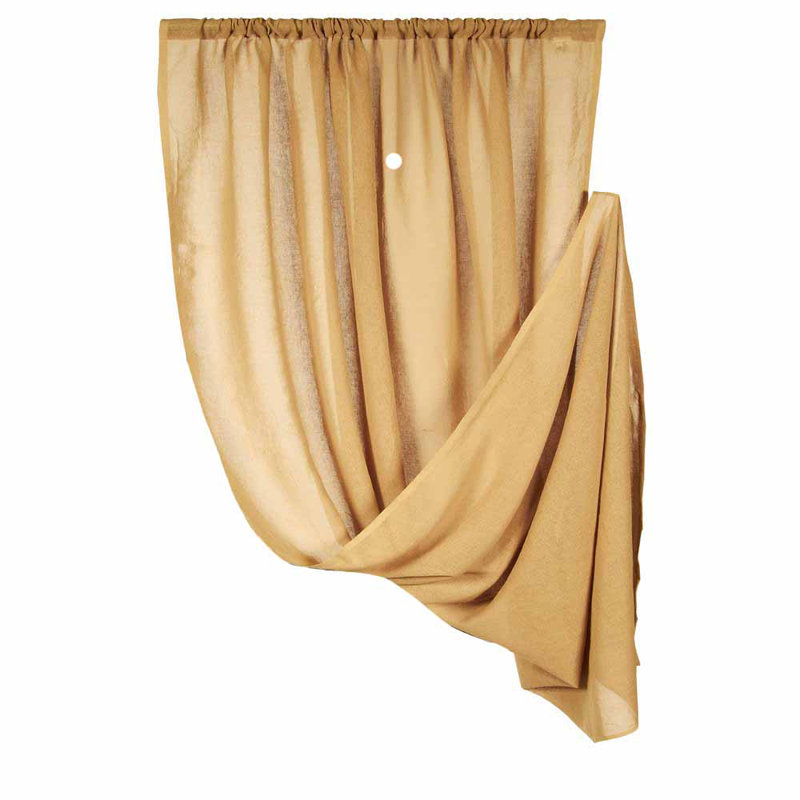 Schulter Cotton Room Curtain Single Panel, 45" W x 40" L