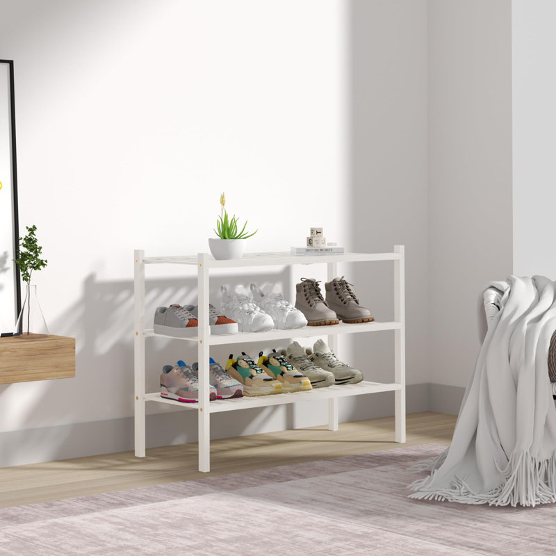 9 paires de rangement pour chaussures, Blanc