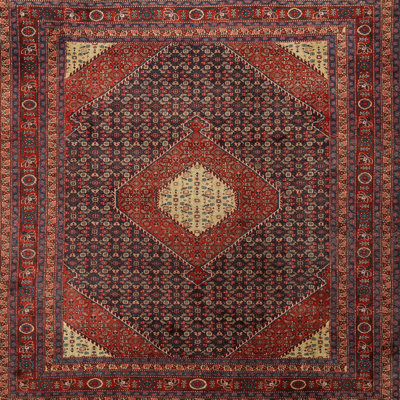 Tapis traditionnel gris clair Aristotle
