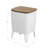 Cooler Table, White/Teak Brown-13502967