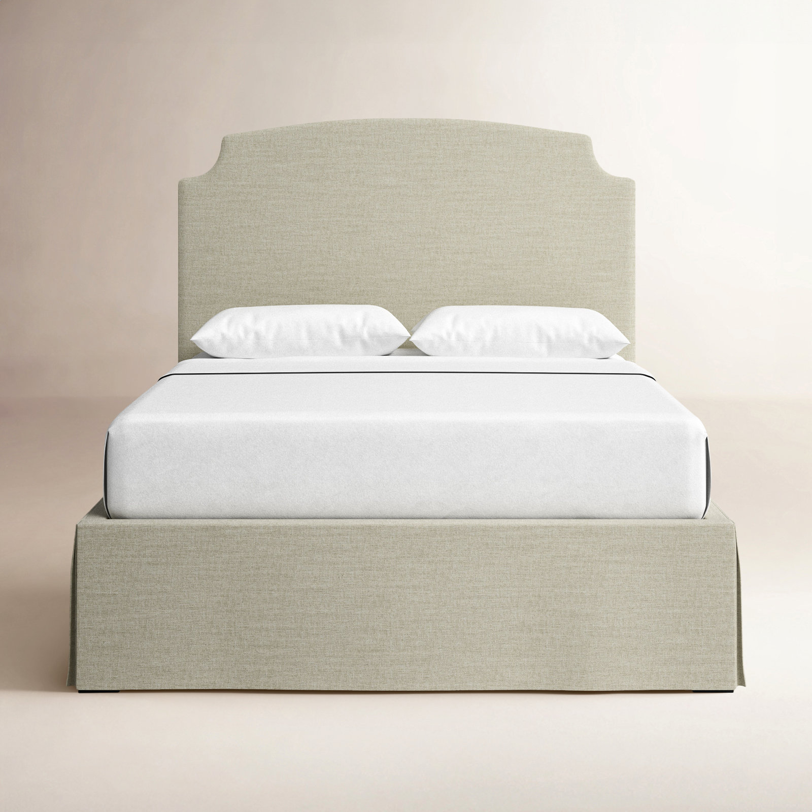 Dowling Platform Bed, King, Cream