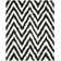 Delane Handmade Shag Black/White Area Rug