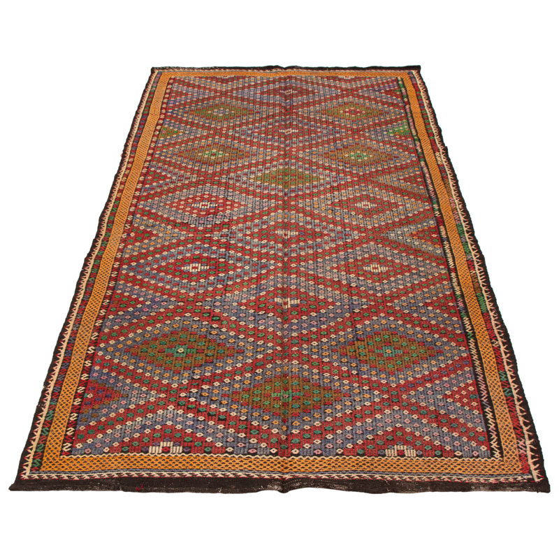 Tapisserie rouge Jasleen 6 pi 0 po x 11 pi 5 po