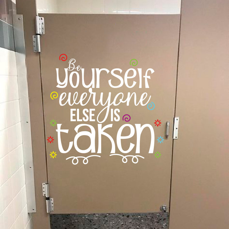 Text & Numbers Door Decal, 28" H x 22" W