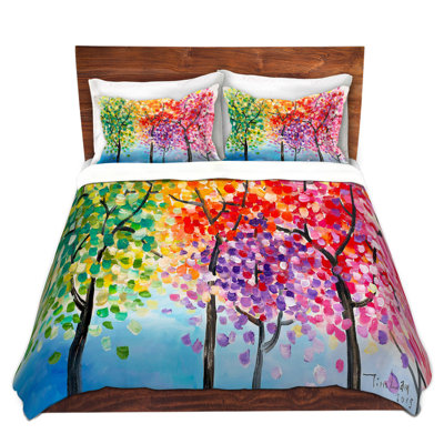 Polyester Floral Duvet Cover