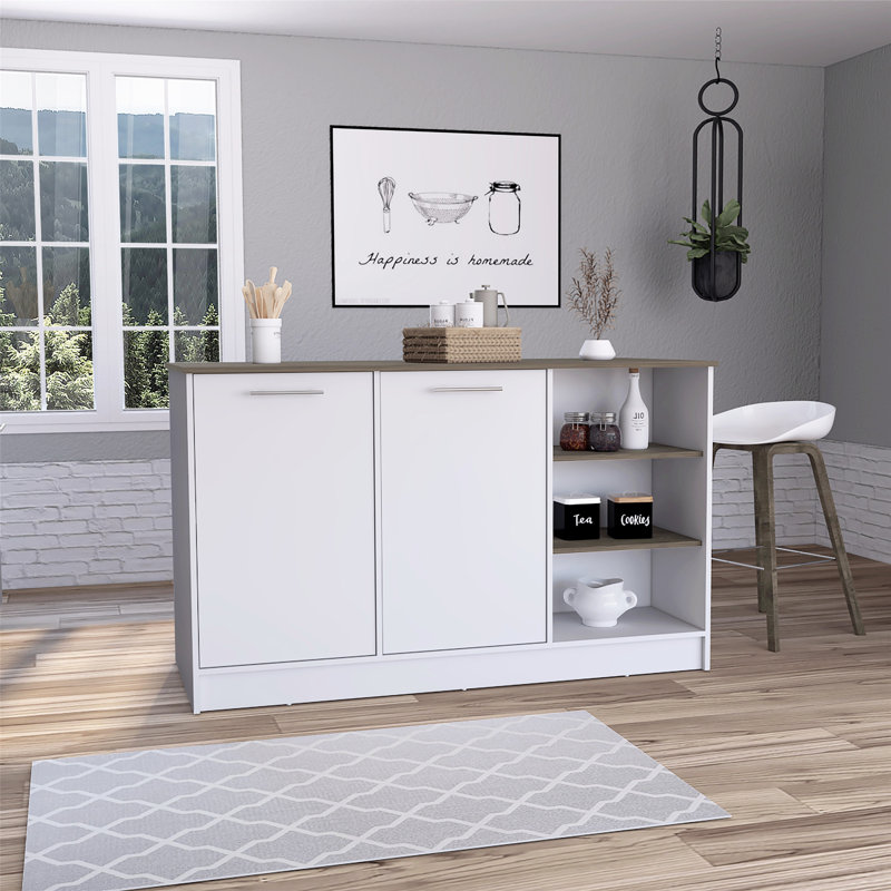 Îlot de cuisine polyvalent avec matériaux de qualité supérieure et rangement pratique