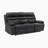 Kaniel 86.5" Modern & Contemporary Top Grain Leather Manual Double Reclining Sofa with Plush Pillow Top Armrests-1958027619