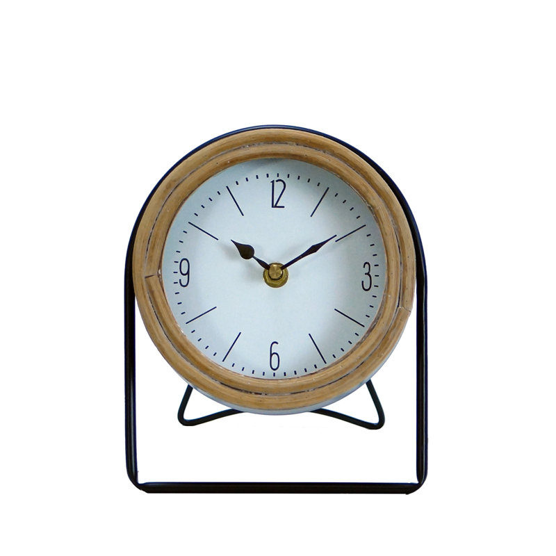 Numerical Iron Mechanical Tabletop Clock