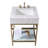 Natsha 24'' Natural Carrara Marble  Bathroom Vanity with Sink-1232766894-1208127020