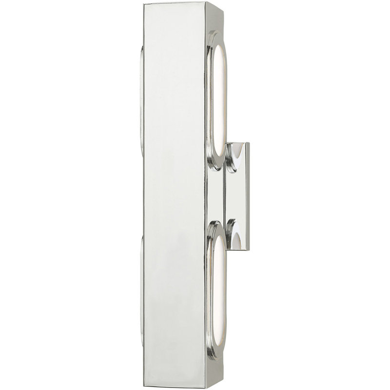 2 - Light Bath Bar, Polished Chrome