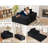 62" Big Compression Upholstered Chaise Lounge Cloud Boneless Sofa Bed Corduroy Bean Bag Chair with Ottoman-1206560486