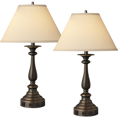 Traditional Madison Bronze Metal Table Lamp