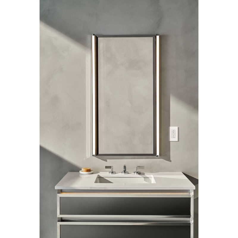Tenor 40" LED Vanity Light, Chrome, Diamond